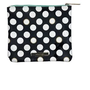 Tartan + Twine Cosmetic Bag Black with White Polka Dots